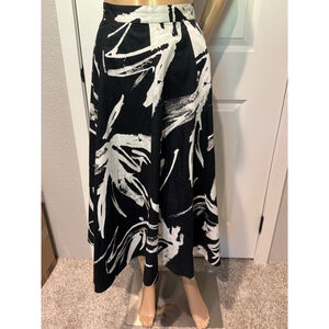 Women's Worthington Black & White A-Line Skirt, Size 4